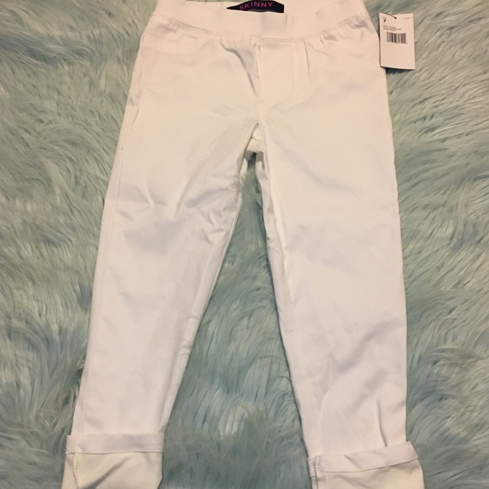 Girls pull on twill pants
